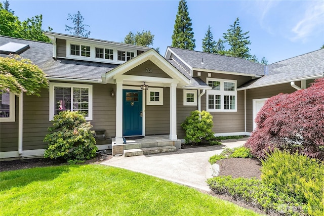 761 Chuckanut Dr, Bellingham, WA 98229 - view of front facade with a front yard and an attached garage