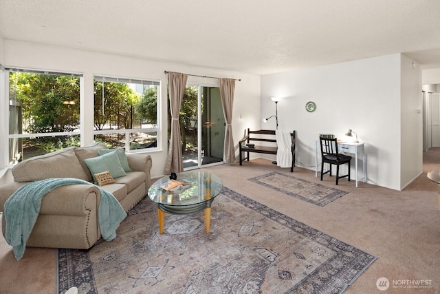 18904 8th Ave NW Unit 128, Shoreline, WA 98177 - living area featuring carpet flooring and stairs