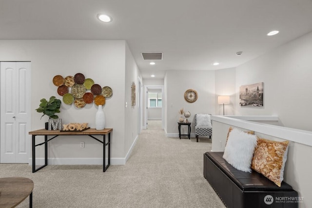 9304 S 223rd Pl, Kent, WA 98031 - hall with carpet flooring, recessed lighting, and baseboards