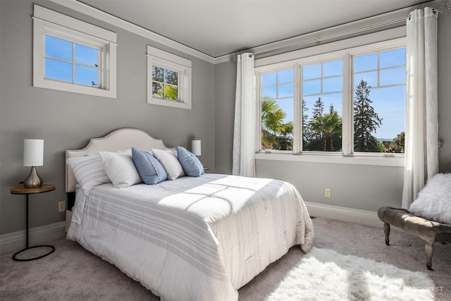 9420 NE 31st St, Clyde Hill, WA 98004 - carpeted bedroom featuring baseboards and crown molding