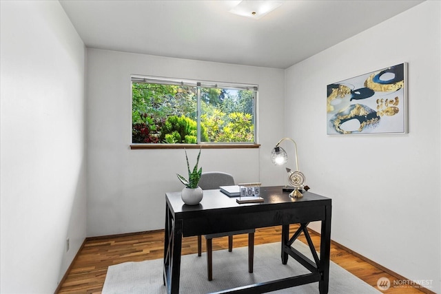 9125 221st St SW, Edmonds, WA 98026 - office area featuring wood finished floors