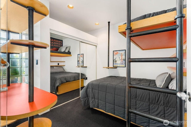 1425 Western Ave Unit L308, Seattle, WA 98101 - bedroom featuring carpet, recessed lighting, and a closet