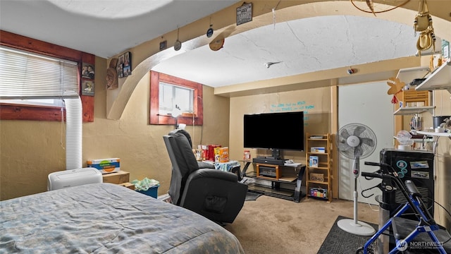 123 NE C St, College Place, WA 99324 - bedroom featuring carpet floors and a textured wall