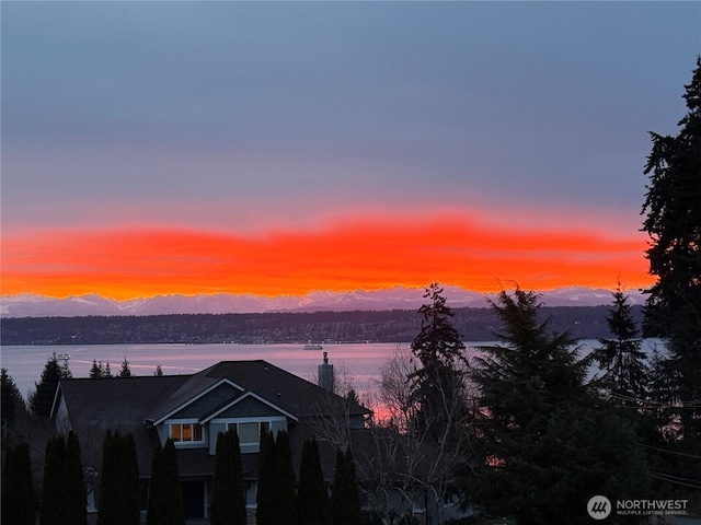 11572 NE Skyward Loop, Kingston, WA 98346 - water view with a mountain backdrop