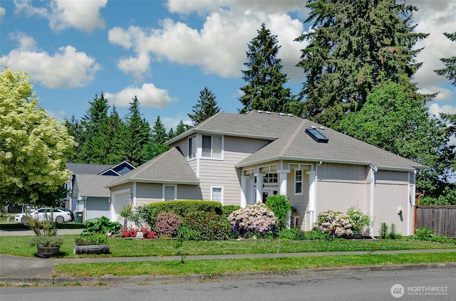 5614 Vincent Ct SE, Lacey, WA 98513 - view of front of house featuring an attached garage and roof with shingles