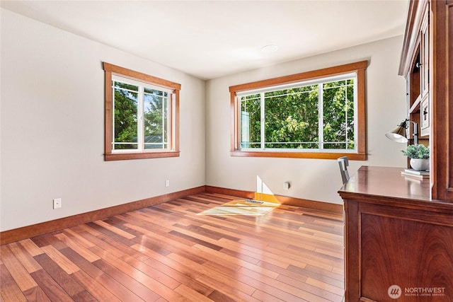 3276 Spyglass Dr, Bellingham, WA 98226 - unfurnished bedroom with baseboards and light wood-style flooring