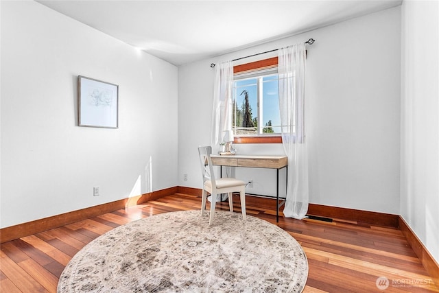 3276 Spyglass Dr, Bellingham, WA 98226 - office featuring baseboards and wood finished floors