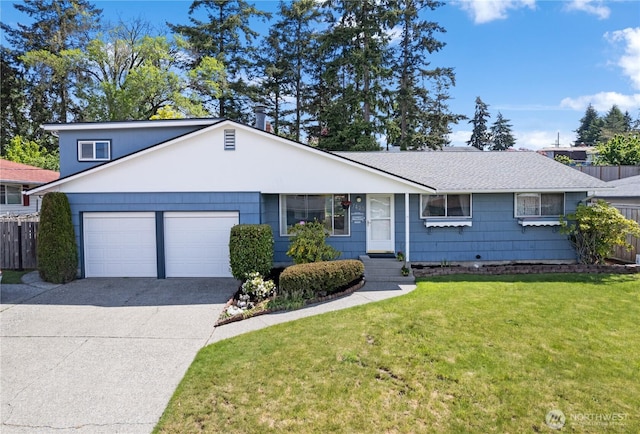 7425 S Alaska St, Tacoma, WA 98408 - view of front of property featuring a garage, concrete driveway, and roof with shingles