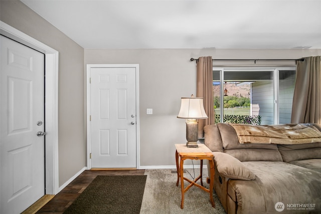 6132 Entiat River Rd, Entiat, WA 98822 - living area with baseboards and wood finished floors