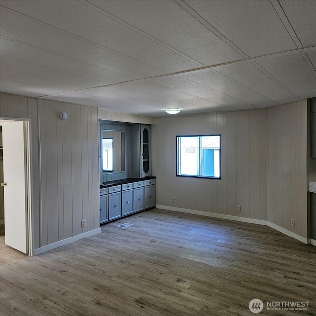 7031 NE 175th St Unit 20, Kenmore, WA 98028 - spare room featuring wood finished floors, baseboards, and wood walls