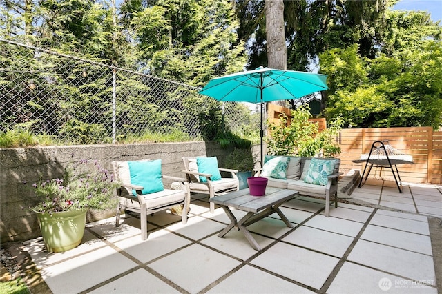 2736 SW Holden St, Seattle, WA 98126 - view of patio with an outdoor living space