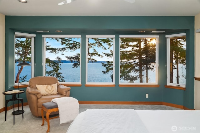 2 Edgewater Dr, Camano Island, WA 98282 - carpeted bedroom with baseboards and recessed lighting