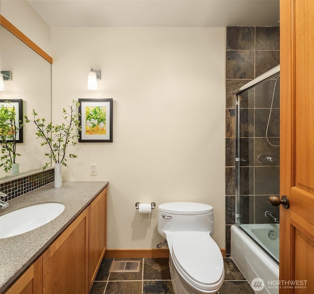 2 Edgewater Dr, Camano Island, WA 98282 - bathroom with vanity and combined bath / shower with glass door