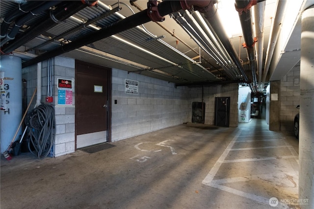 3421 SW Roxbury St Unit 106, Seattle, WA 98126 - garage with concrete block wall