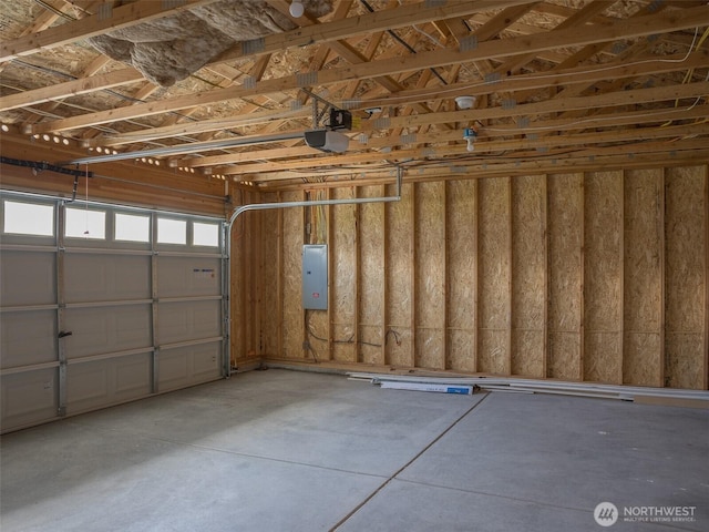 41 Kates Ct, Port Angeles, WA 98362 - garage featuring electric panel and a garage door opener