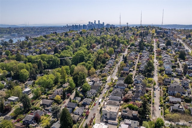2627 Warren Ave N Unit 200, Seattle, WA 98109 - aerial perspective of suburban area with a large body of water
