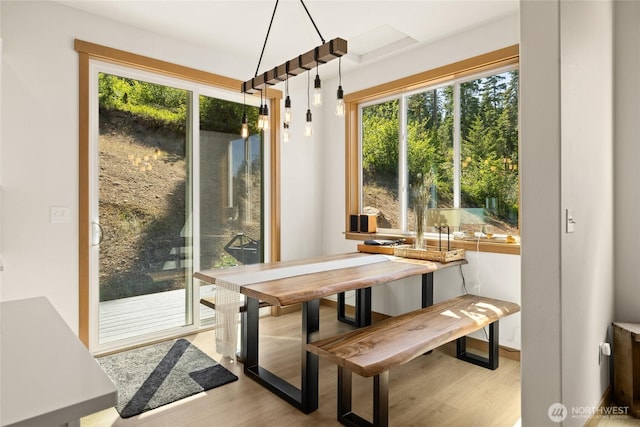 720 Stone Ridge Dr, Cle Elum, WA 98922 - dining area with healthy amount of natural light and wood finished floors