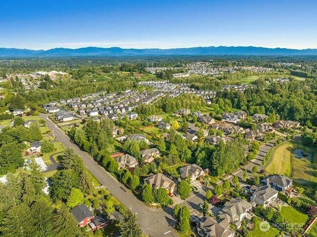 28816 118th Ave SE, Auburn, WA 98092 - aerial view of property's location with a mountainous background and nearby suburban area