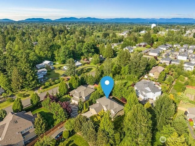 28816 118th Ave SE, Auburn, WA 98092 - aerial view of residential area with a mountain backdrop and a forest