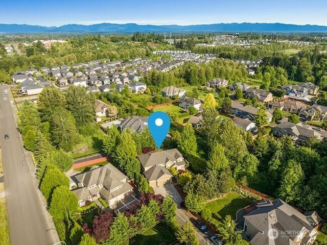 28816 118th Ave SE, Auburn, WA 98092 - aerial perspective of suburban area with a mountain backdrop