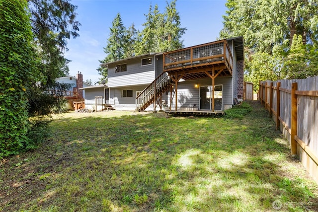 8539 University Point Cir NE, Bremerton, WA 98311 - rear view of property with a deck and stairs