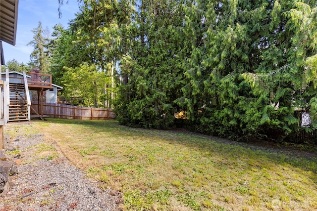8539 University Point Cir NE, Bremerton, WA 98311 - view of yard featuring stairs and a deck