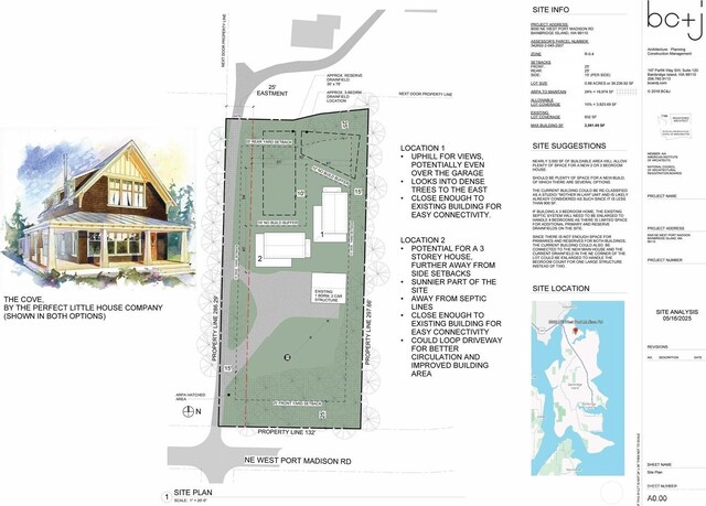 8000 NE W Port Madison Rd, Bainbridge Island, WA 98110 - view of a document