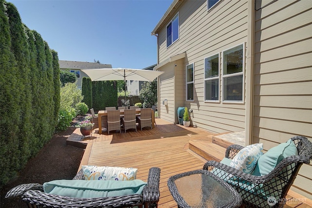24817 SE 13th Pl, Sammamish, WA 98075 - wooden deck with outdoor dining area