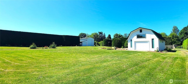 324 Pond Ln, Sequim, WA 98382 - view of yard featuring a garage