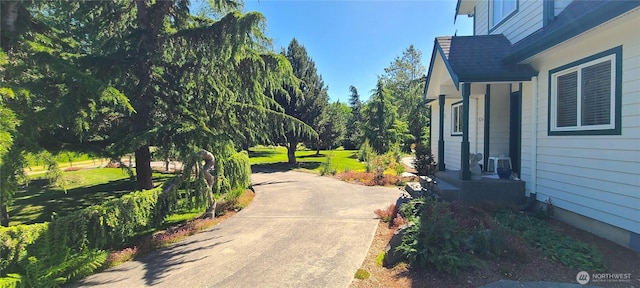 324 Pond Ln, Sequim, WA 98382 - view of yard featuring concrete driveway