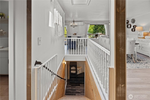 31707 W Lake Ketchum Rd, Stanwood, WA 98292 - stairway featuring a chandelier