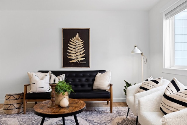 4243 Wintergreen Cir Unit 136, Bellingham, WA 98226 - living room featuring wood finished floors and baseboards