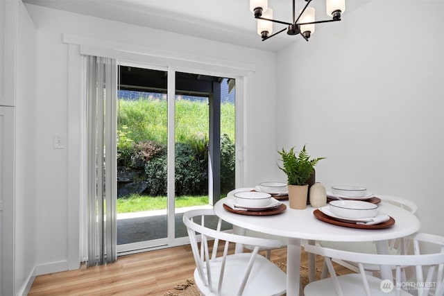 4243 Wintergreen Cir Unit 136, Bellingham, WA 98226 - dining space featuring a chandelier and light wood-type flooring
