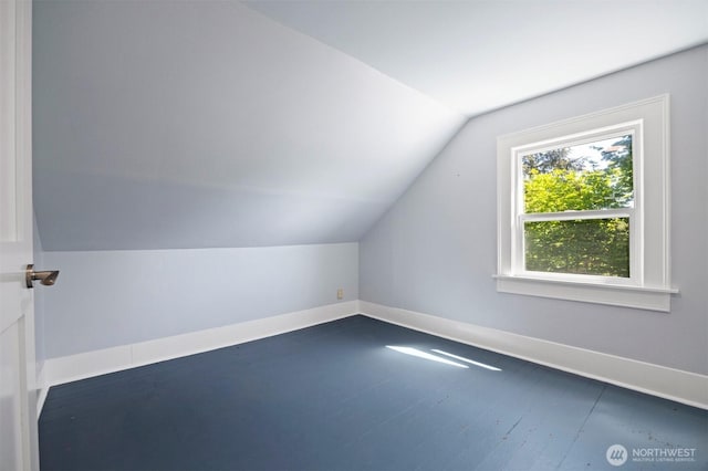 2921 Ellis St, Bellingham, WA 98225 - additional living space featuring vaulted ceiling and baseboards