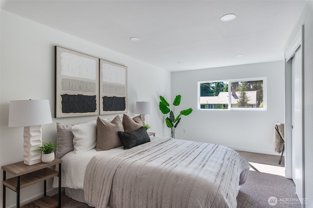 30156 2nd Pl SW, Federal Way, WA 98023 - carpeted bedroom with baseboards and recessed lighting