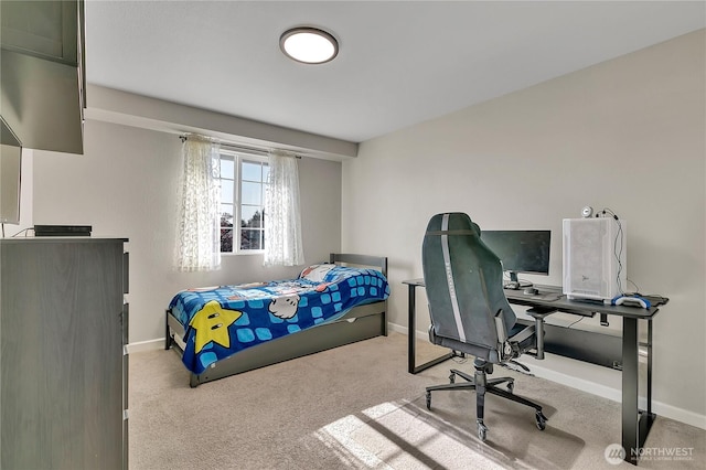 404 Jewell St, Enumclaw, WA 98022 - carpeted bedroom featuring baseboards and an office area