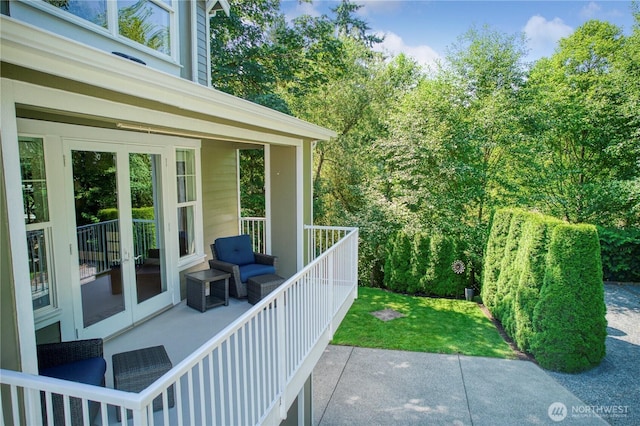 20208 81st Pl NE, Kenmore, WA 98028 - view of patio / terrace with french doors