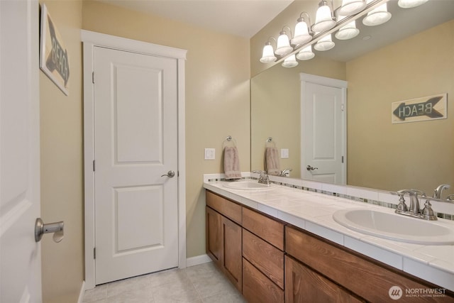 20208 81st Pl NE, Kenmore, WA 98028 - full bathroom featuring double vanity and tile patterned floors
