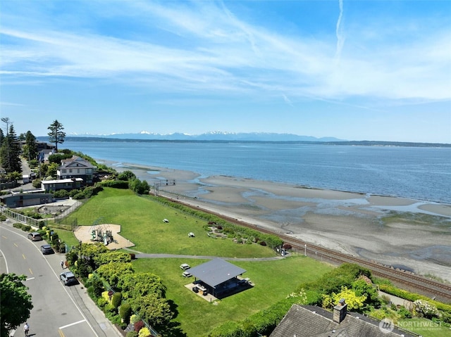 1536 NW 100th St, Seattle, WA 98177 - bird's eye view of a water and mountain view