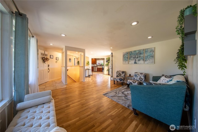 204 76th St SE, Everett, WA 98203 - living area with wood finished floors and recessed lighting