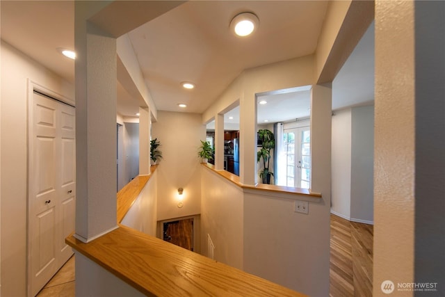 204 76th St SE, Everett, WA 98203 - corridor featuring recessed lighting and french doors