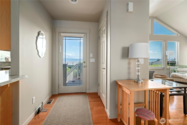 1257 Canterbury Ln, Oak Harbor, WA 98277 - entryway with light wood-type flooring and baseboards
