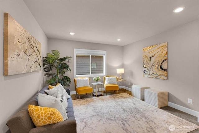 17518 39th Ave SE, Bothell, WA 98012 - sitting room featuring recessed lighting, baseboards, and carpet flooring