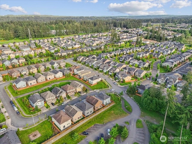 17518 39th Ave SE, Bothell, WA 98012 - aerial view of property's location with a forest and nearby suburban area