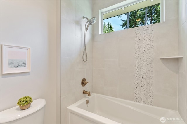 14511 SE 21st Pl, Bellevue, WA 98007 - bathroom featuring toilet and shower / bath combination