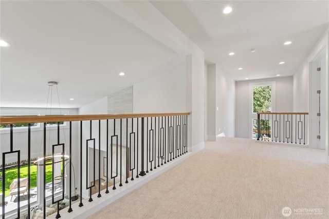 14511 SE 21st Pl, Bellevue, WA 98007 - corridor featuring recessed lighting and carpet floors