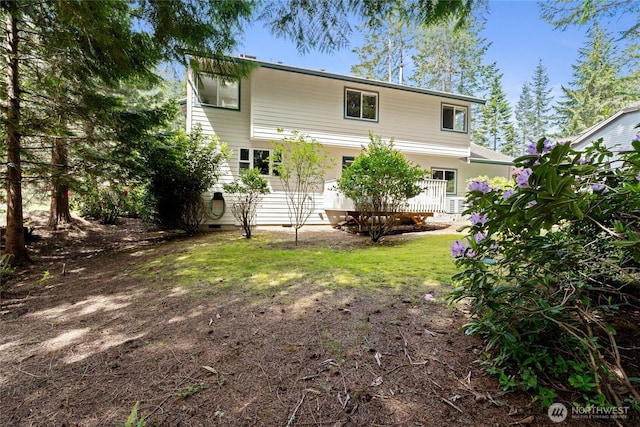 6579 Gleneagle Ave SW, Port Orchard, WA 98367 - rear view of property with crawl space and a deck