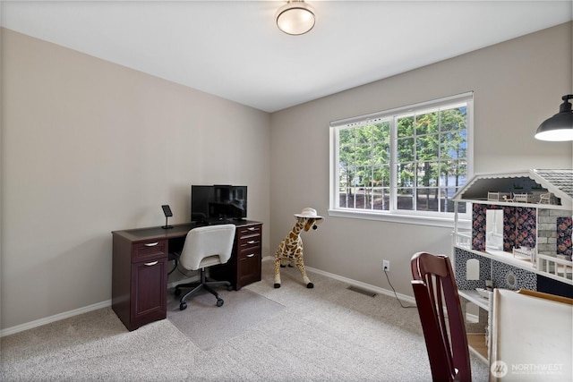 6579 Gleneagle Ave SW, Port Orchard, WA 98367 - home office with baseboards and light colored carpet