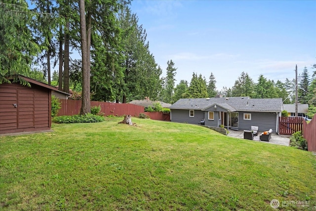 14817 Fremont Ave N, Shoreline, WA 98133 - view of yard featuring a patio