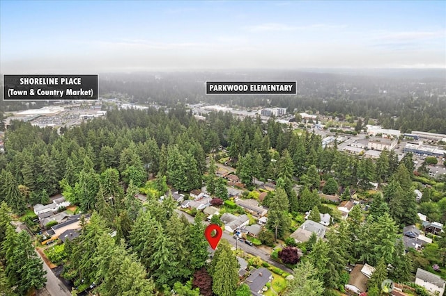 14817 Fremont Ave N, Shoreline, WA 98133 - aerial overview of property's location featuring nearby suburban area